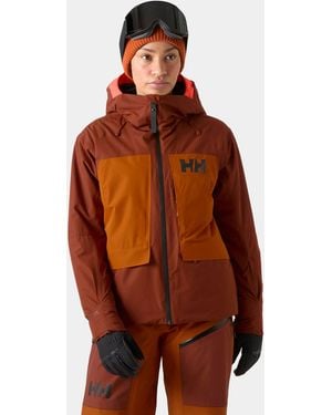 Helly Hansen Emiko Insulated Ski Jacket - Brown