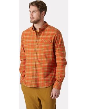 Helly Hansen Classic Check Long Sleaves Flannel Shirt - Orange