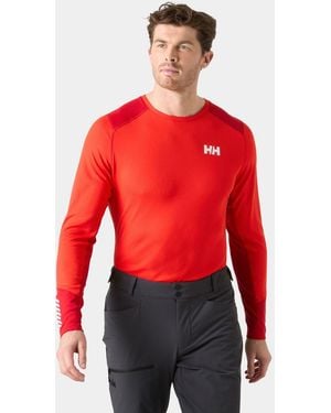 Helly Hansen Lifa Active Crew Base Layer - Red
