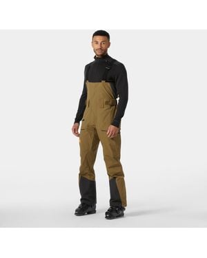 Helly Hansen Sogn Bib Shell Trouser | Warm Adventure Trousers Gb Ski Brown - Red