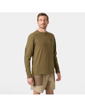 Helly Hansen Skog Graphic Long Sleeve Tee - Green