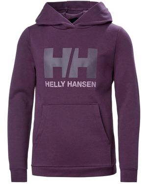 Helly Hansen Sweat À Capuche Avec Logo Junior Hh 2.0 - Violet
