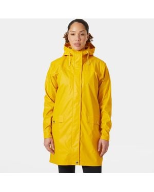 Helly Hansen Moss Hooded Waterproof Windproof Rain Coat - Yellow