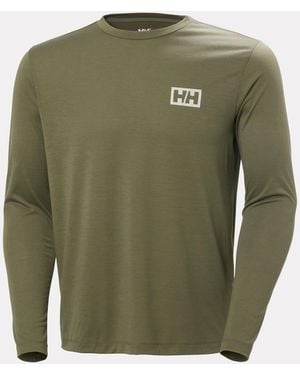 Helly Hansen Skog Graphic Long Sleeve Tee - Green