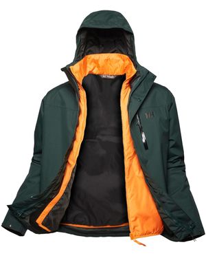 Helly Hansen Men's Juell 3-in-1 Shell And Insulator Jacket Mens Rain - Green