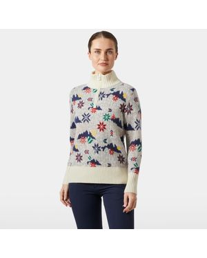 Helly Hansen Damen Arctic Ocean Iceland Wollstrickpullover - Grau