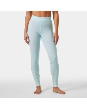 Helly Hansen Lifa Merino Midweight Graphic Base Layer Trousers - Blue