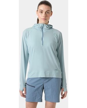 Helly Hansen Shine Solen Half-Zip Sun Hoodie - Blue