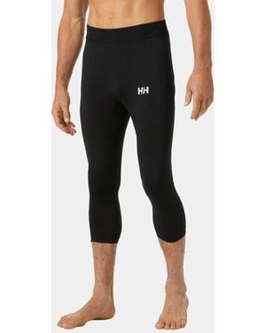 Helly Hansen Hh Lifa Seamless Racing 3/4 Length Pants - Black