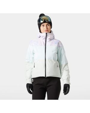 Helly Hansen Damen Nora Kurze Puffer-Skijacke - Weiß