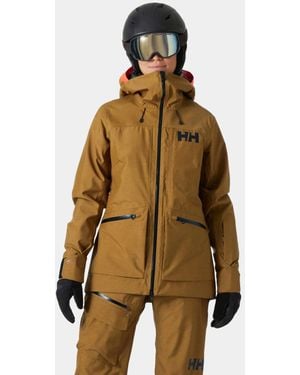 Helly Hansen Powderqueen 3.0 Durable Ski Jacket Brown