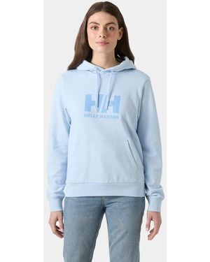 Helly Hansen Hh Logo Felpa Con Cappuccio Blu