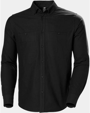 Helly Hansen Organic Cotton Flannel Shirt - Black