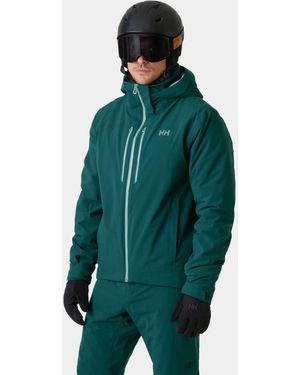 Helly Hansen Giacca Da Sci Uomo Alpha Lifaloft Leggera Verde