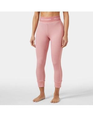 Helly Hansen Lifa Merino Midweight 3/4 Ski Pant - Pink