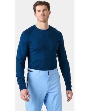 Helly Hansen Lifa Merino Knitevo Crew - Blue