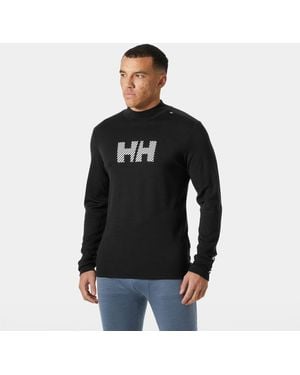 Helly Hansen Lifa Merino Midweight Logo - Black