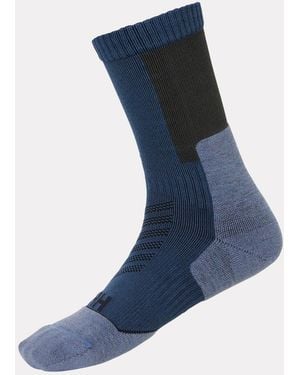 Helly Hansen Hiking Terry Hell-Toe Hiking Sock - Blue