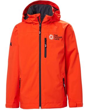 Helly Hansen Kids' And Juniors' Ocean Race 3-layer Sailing Shell Jacket - Red