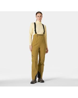 Helly Hansen Verglas Backcountry Ski Bib Trousers Brown - Metallic