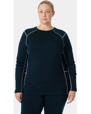 Helly Hansen Lifa® Merino Midweight Crew Plus Shirt Navy - Blue