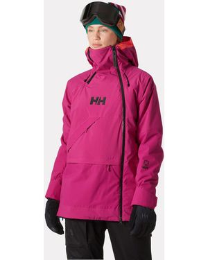 Helly Hansen Powchaser Asymmetric Ski Jacket - Pink