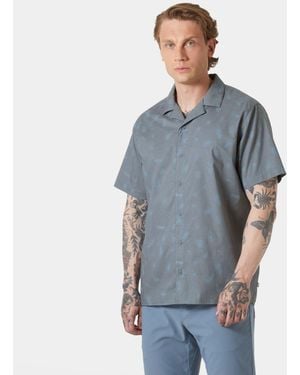 Helly Hansen Holmen Short Sleeve Shirt - Blue