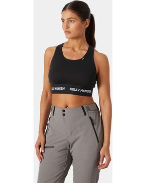 Helly Hansen Lifa Merino Midweight Base Layer Bra - Black