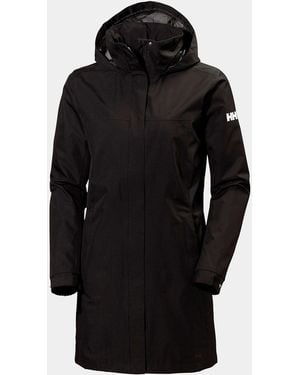 Helly Hansen 'S Aden Long Rain Jacket Mujer - Negro