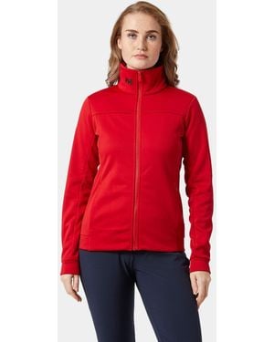 Helly Hansen Crew Smooth Slickface Fleece Jacket - Red