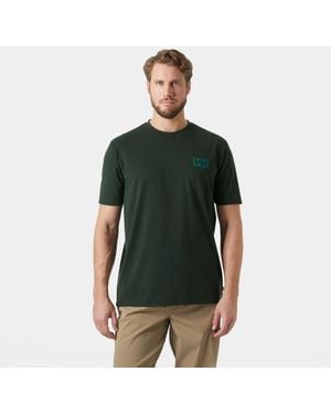 Helly Hansen Skog Recycled Graphic T-Shirt - Green