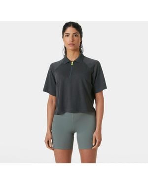 Helly Hansen Inshore Zip Crop Polo - Black