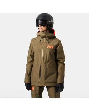 Helly Hansen Powderqueen 3.0 Durable Ski Jacket - Green