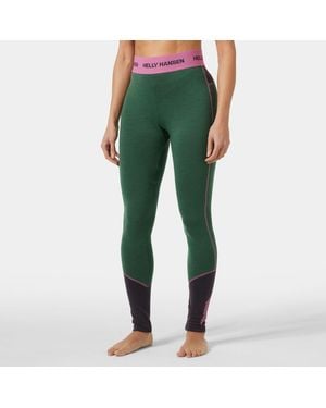 Helly Hansen Lifa Merino Midweight Base Layer Trousers - Green