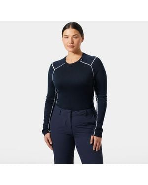 Helly Hansen Lifa Merino Midweight Crew Clothing 1, Wool - Blue