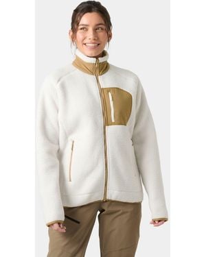 Helly Hansen Imperial Pile Fleece Block Jacket - Natural