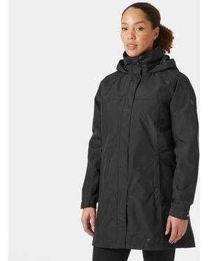 Helly Hansen Aden Long Rain Coat - Black