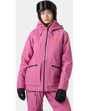 Helly Hansen Women's Powderqueen 3.0 Durable Ski Jacket Pink