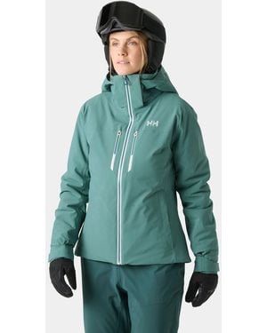 Helly Hansen Alphelia Lightweight Lifaloft Ski Jacket - Green