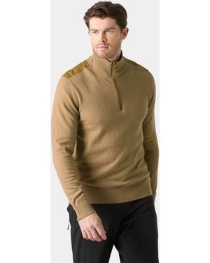 Helly Hansen Afton Knitted Half-Zip - Grün