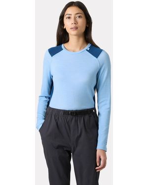 Helly Hansen Lifa Merino Midweight Crew Base Layer - Blue