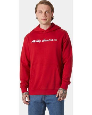 Helly Hansen Core Graphic Sweat Hoodie Hombre - Rojo