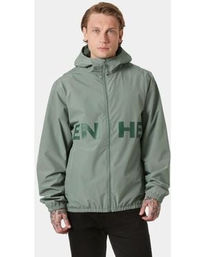 Helly Hansen Core Graphic Rain Jacket - Green