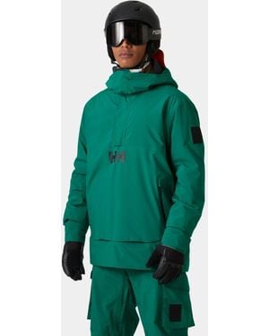 Helly Hansen Ullr D Insulated Ski Anorak Jacket - Green