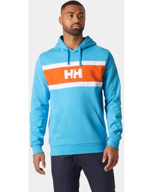 Helly Hansen Salt Cotton Hoodie Hombre - Azul