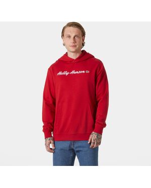 Helly Hansen Core Graphic Sweat Hoodie - Red