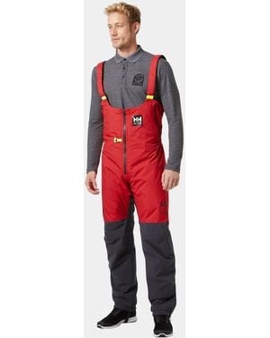 Helly Hansen Aegir H2Flow Midlayer Sailing Salopette - Red
