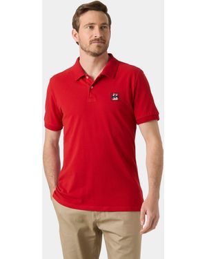 Helly Hansen Messina Graphic Fitted Polo - Red