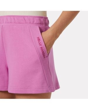 Helly Hansen Core Sweat Shorts Mujer - Rosa
