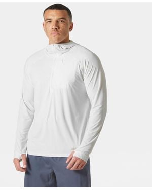 Helly Hansen Shine Solen Half-Zip Sun Hoodie - White